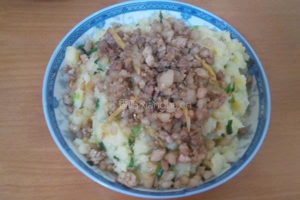肉沫土豆泥的做法图解3