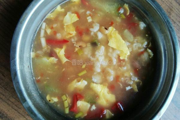 西红柿鸡蛋茄子疙瘩汤的做法图解4