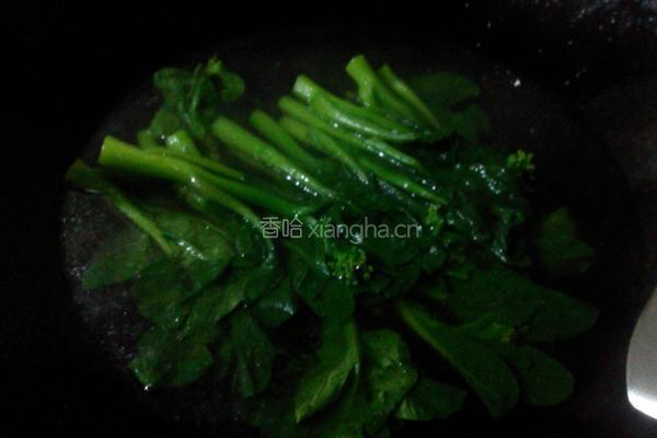 葱香菜心的做法图解5