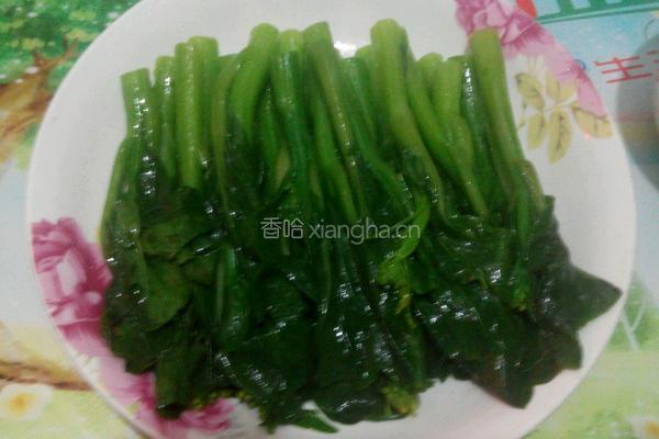 葱香菜心的做法图解6