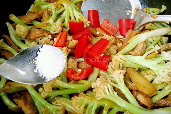 煸炒有机花菜的做法图解7