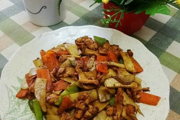 肉片鸡腿菇的做法图解3
