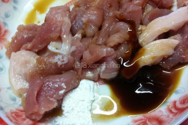 潮汕咸菜炒肉片的做法图解2