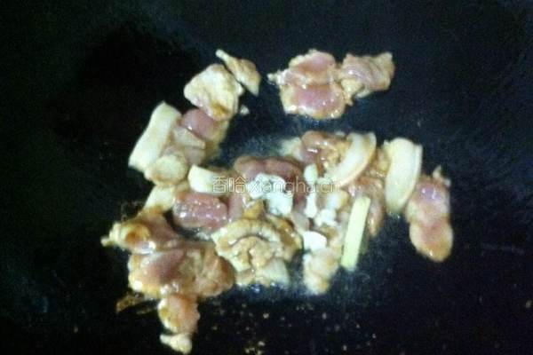 潮汕咸菜炒肉片的做法图解3