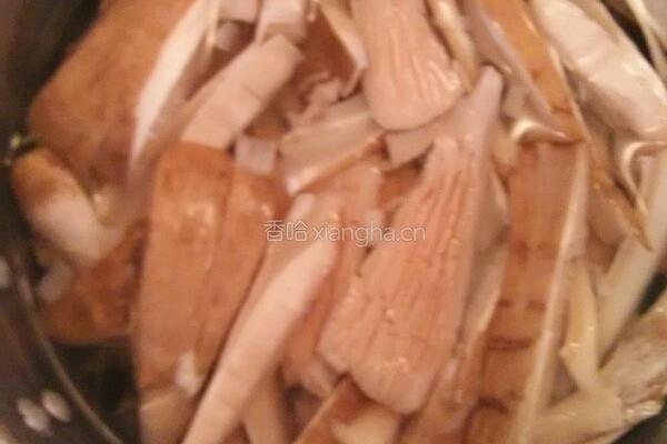 伞把菇炒肉片的做法图解1