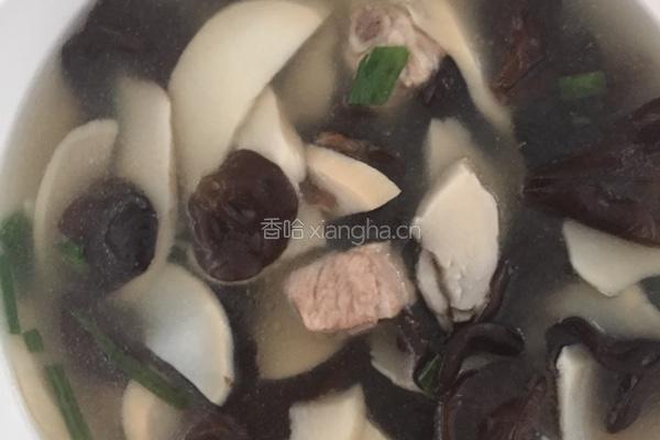 杏鲍菇黑木耳汤的做法图解5