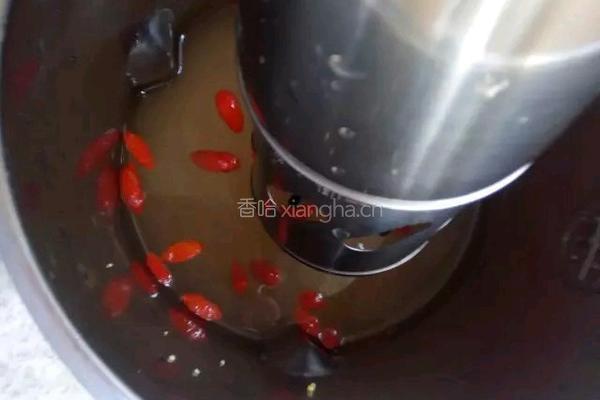 小米枸杞豆浆的做法图解3