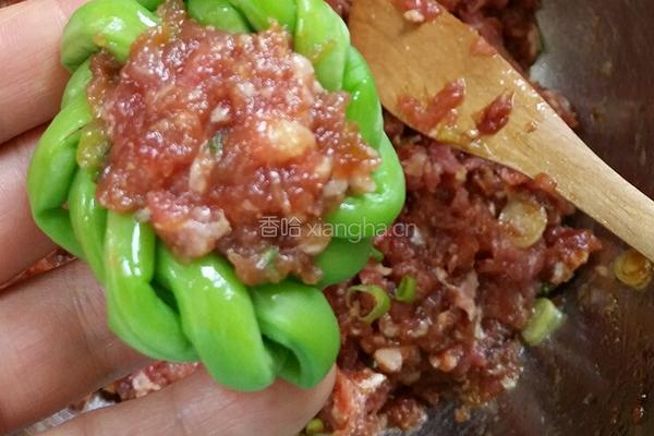 豇豆酿肉的做法图解5
