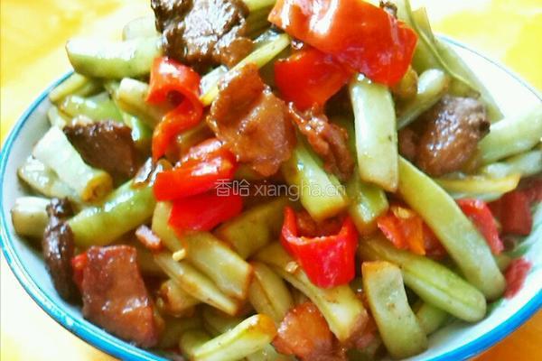 白豆角炒肉的做法图解10