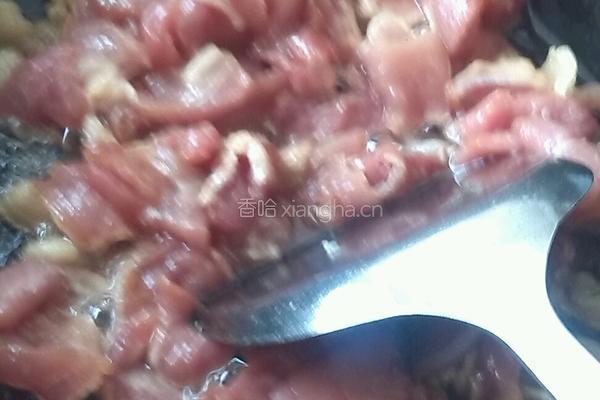 白豆角炒肉的做法图解3