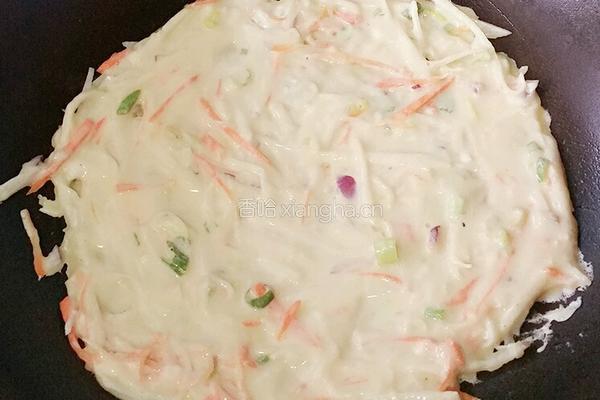 土豆丝鸡蛋摊饼的做法图解7