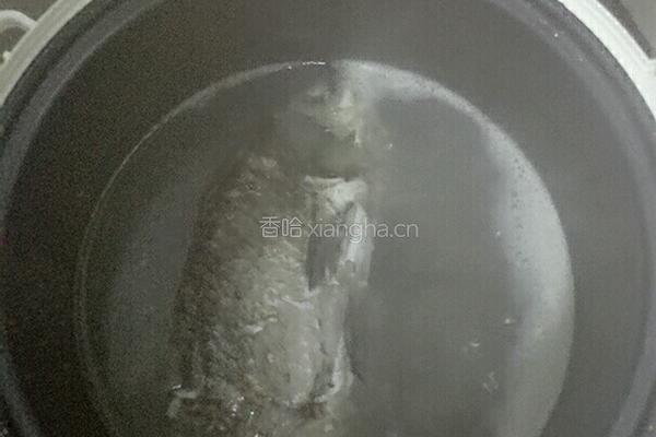 鲫鱼小白菜汤的做法图解2