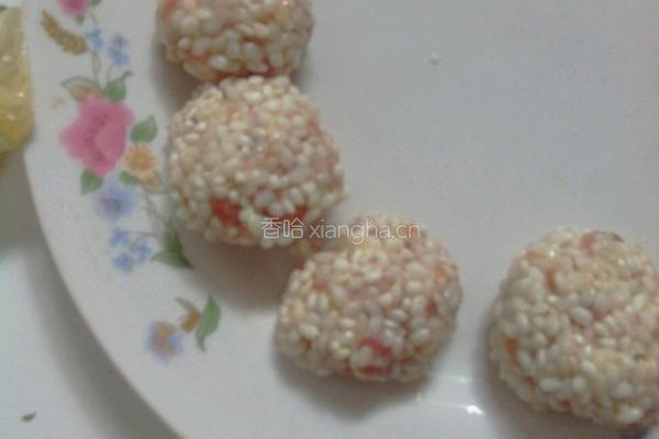 珍珠丸子的做法图解4