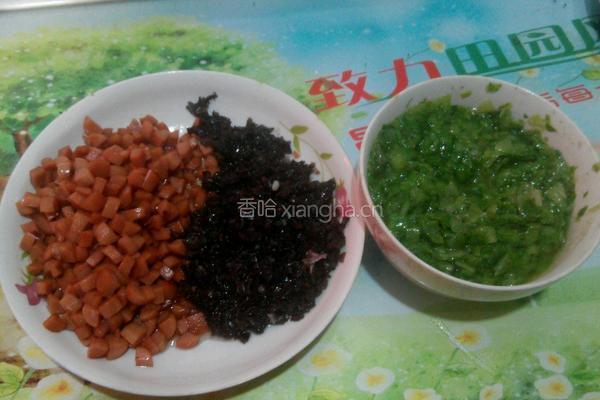 青菜炒饭的做法图解3