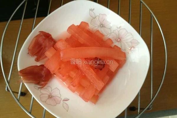 胭脂冬瓜的做法图解3