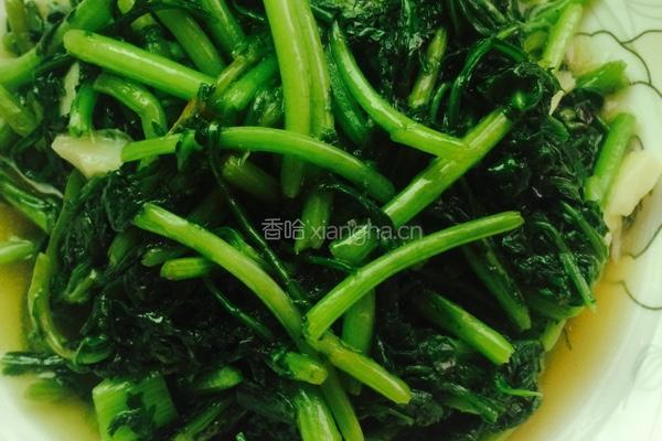 蒜香茼蒿的做法图解5