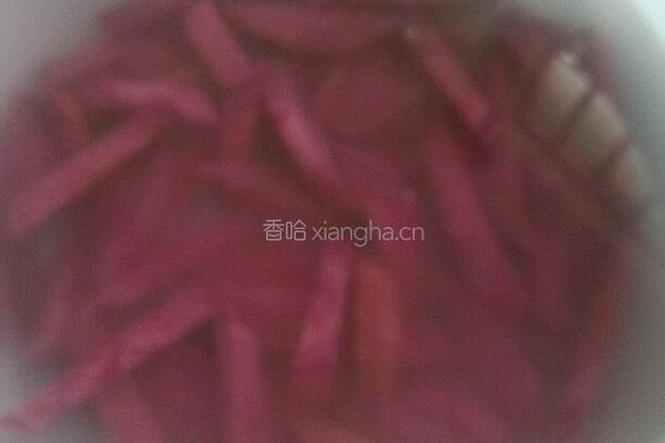 糖霜紫薯的做法图解2