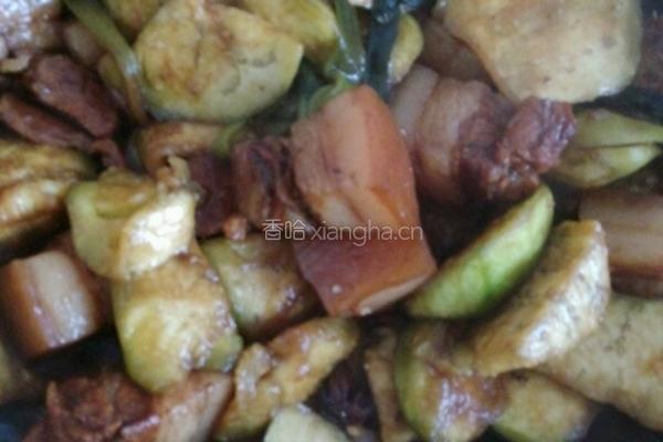 茄子红烧肉的做法图解8