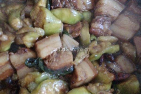 茄子红烧肉的做法图解9