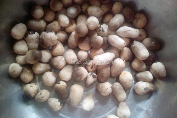 草菇炒肉的做法图解1