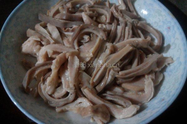 菜椒炒猪肚丝的做法图解5