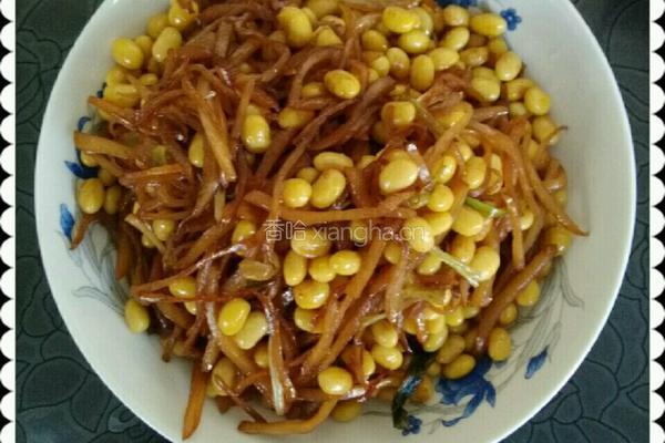 黄豆炒榨菜丝的做法图解9