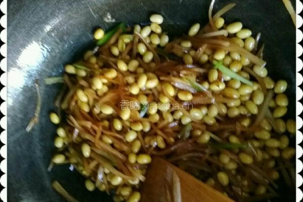 黄豆炒榨菜丝的做法图解8