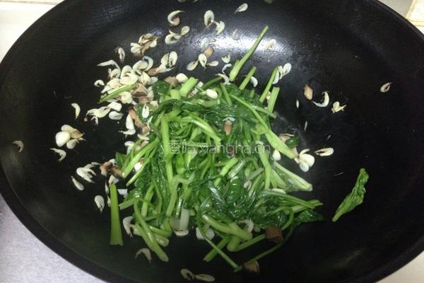 虾米小油菜的做法图解7
