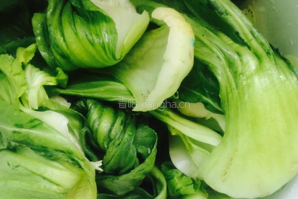 香菇青菜的做法图解2