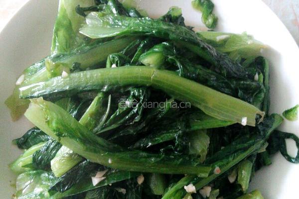 蒜蓉炒油麦菜的做法图解7
