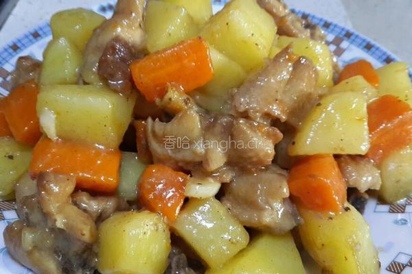 土豆烧鸡翅的做法图解8