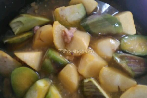 土豆炖茄子的做法图解5
