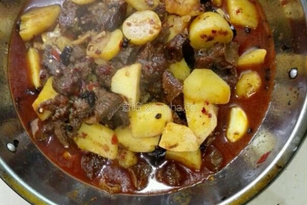 土豆烧牛腩的做法图解5