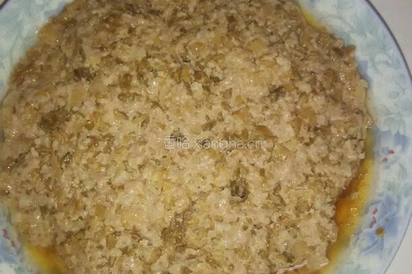 梅菜蒸肉饼的做法图解6
