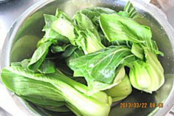 香菇油菜的做法图解4