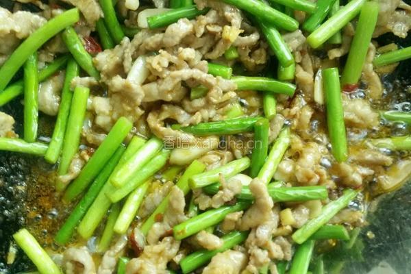 蒜苔肉丝的做法图解7