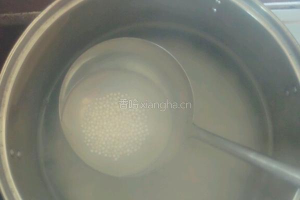 芒果牛奶西米露的做法图解2
