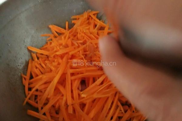 炒胡萝卜的做法图解3