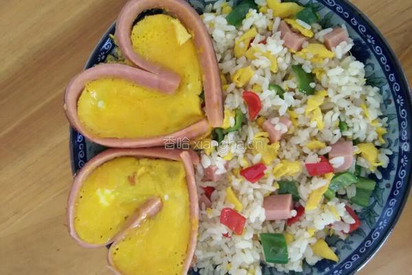 爱心蛋炒饭的做法图解4