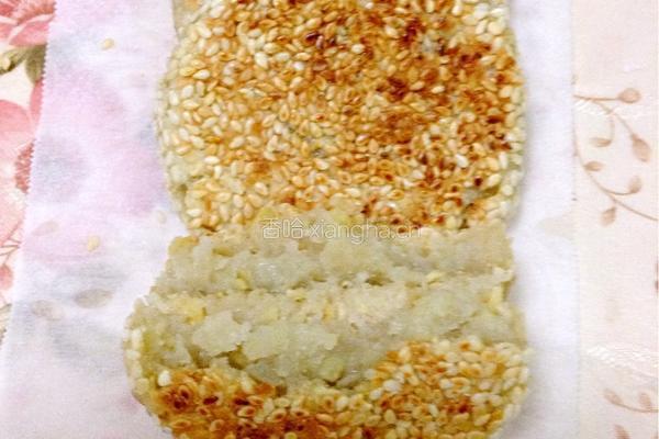 苹果芝麻饼的做法图解5