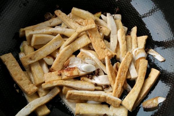 香菜豆腐的做法图解3