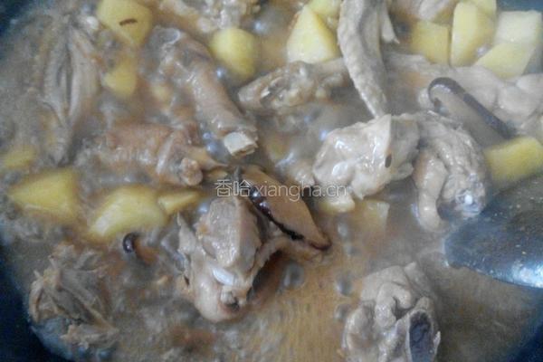 香菇土豆焖鸡的做法图解7