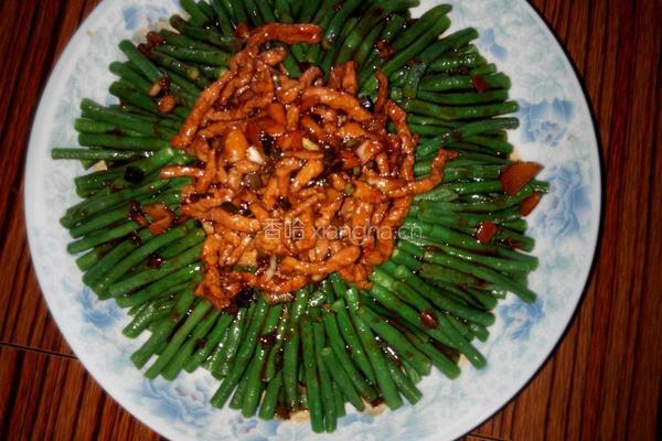 肉丝拌豇豆的做法图解12
