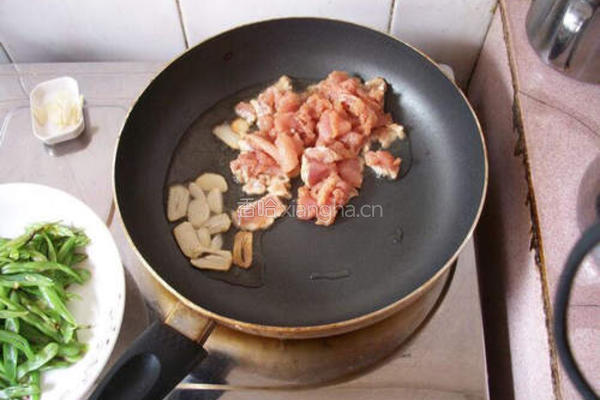 四季豆炒肉的做法图解5