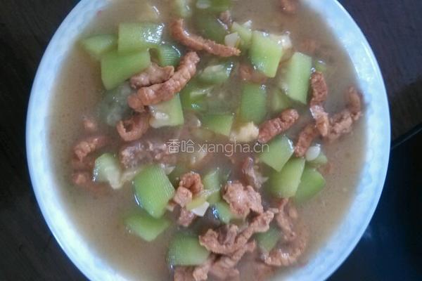 丝瓜炒肉的做法图解8