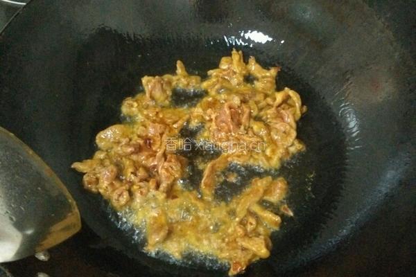 青椒炒肉丝的做法图解5
