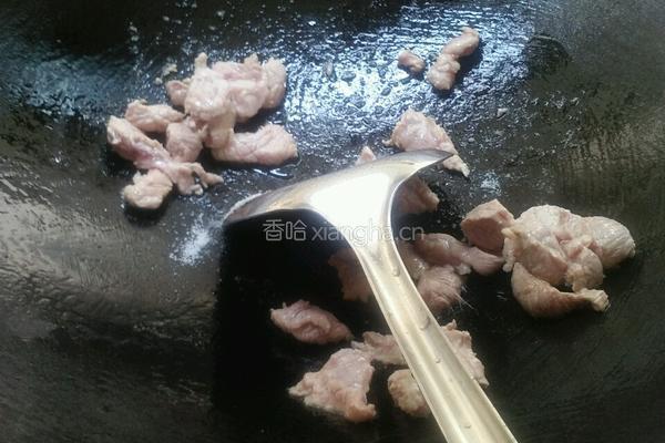 香菇瘦肉炒贡菜的做法图解3