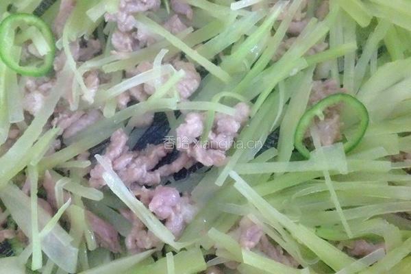 莴笋炒肉丝的做法图解4
