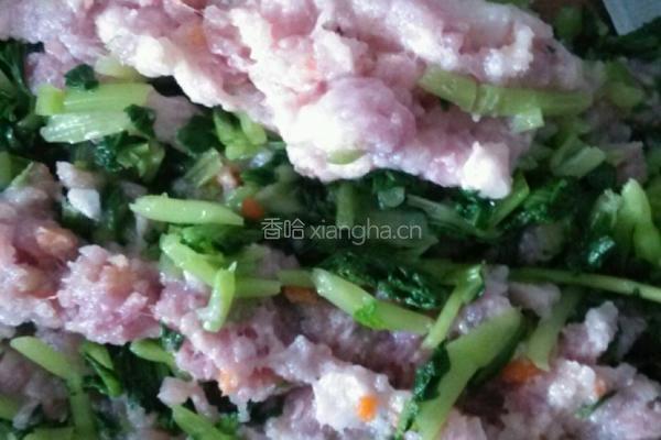 青菜水饺的做法图解1