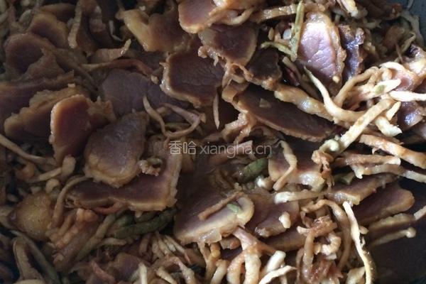 干萝卜炒腊肉的做法图解2